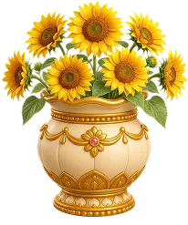Decorated Right Vase